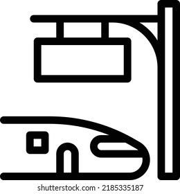 bullet  Vector illustration on a transparent background. Premium quality symmbols. Thin line vector icons for concept and graphic design.