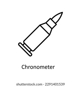 Bullet Vector   outline Icons. Simple stock illustration stock