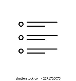 bulleted list editable stroke icon, Smart stroke icon