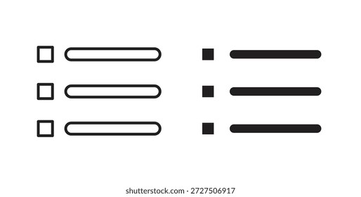 Aufzählungszeichen Symbol in einfachen flachen Trend modernes Grafikdesign abstraktes Logotypelement