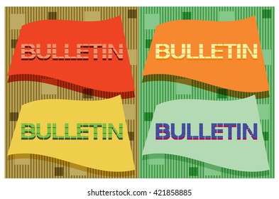 Bulletin abstract symbol.
Graphical representation of a specific thematic nature in the accompanying text.