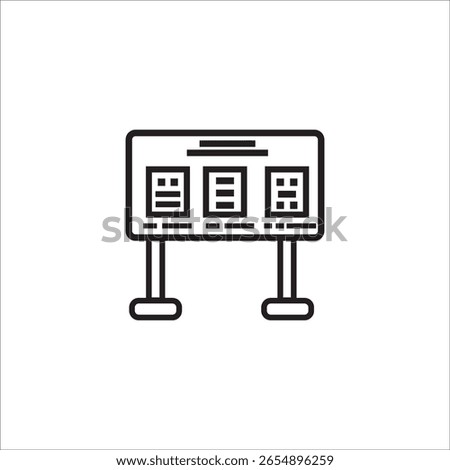bulletin board icon illustration element design