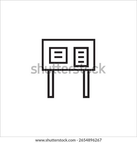 bulletin board icon illustration element design