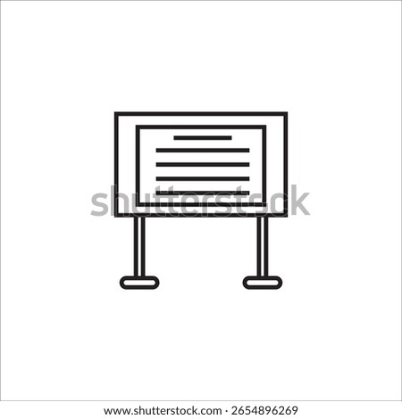 bulletin board icon illustration element design