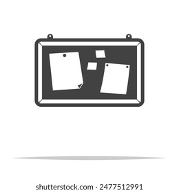 Icono de tablón de anuncios Vector transparente aislado