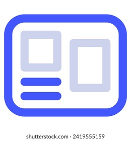 Bulletin Board Icon for web, app, uiux, infographic, etc