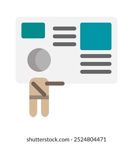 Bulletin icons. with flat style, suitable for education, business and university symbol logo illustration.