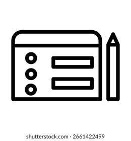 Design do ícone de Linha de Vetor BulletPointList