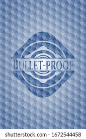 Bullet-dichte blaue Markierung mit geometrischem Hintergrund. Vektorillustration Illustration. Detaillierte Angaben.