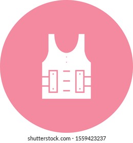  Bulletproof icon isolated on background
