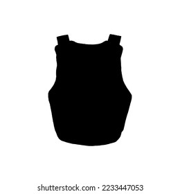Kugelsicheres Symbol. Einfache Stilrichtung, die das Hintergrundsymbol für das Polizeiposter anzeigt. Das Design-Element für das Markenlogo ist glasklar. Bullet-sicherer T-Shirt-Druck. Vektorgrafik für Aufkleber.