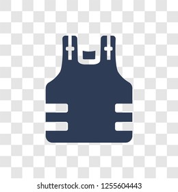 Bulletproof icon. Trendy Bulletproof logo concept on transparent background from army and war collection