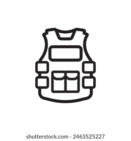 Bulletproof Police icon flat design vector