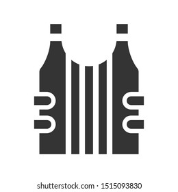 Bulletproof safety icon. vector graphics