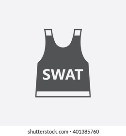 Bulletproof vest icon.