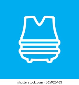 bulletproof vest icon illustration isolated vector sign symbol