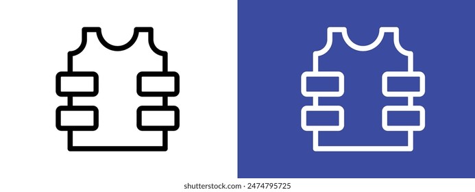 Bulletproof Vest Icon Perfect for Security and Protective Equipment