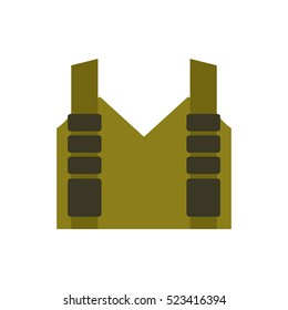 Bulletproof vest isolated. Protective uniform military. Police clothing