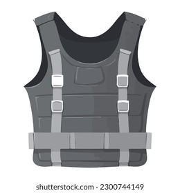 bulletproof vest military equipment icon isolated