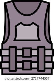 Bulletproof Weste New Creative Icon Design Vektor
