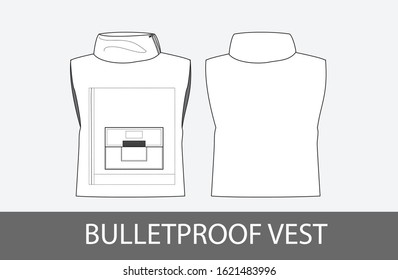 bulletproof vest for security guards,black and white