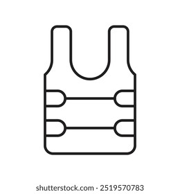 Bulletproof vestline icon. vector illustration. EPS10
