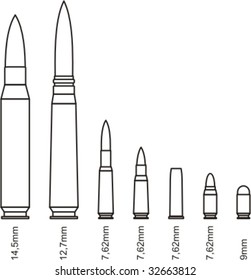 1,909 Bullet sizes Images, Stock Photos & Vectors | Shutterstock