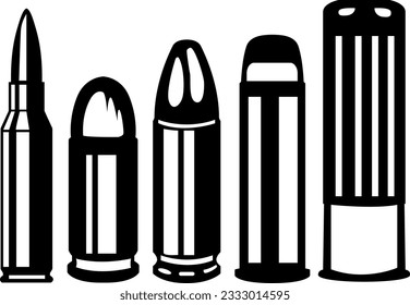 Bullets Ammo Digital File EPs Vector