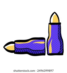 Bullets halftone icon hand drawn color vector illustration