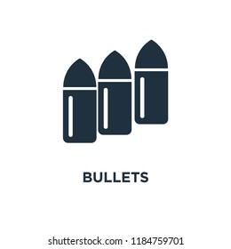 Bullets icon. Black filled vector illustration. Bullets symbol on white background. Can be used in web and mobile.