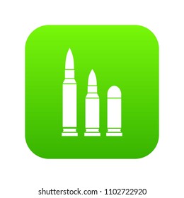 Bullets icon digital green for any design isolated on white vector illustration