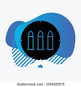 bullets icon isolated on background
