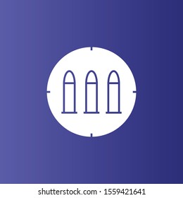 bullets icon isolated on background
