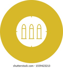 bullets icon isolated on background
