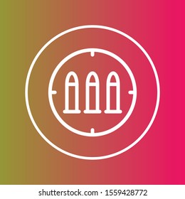 bullets icon isolated on background
