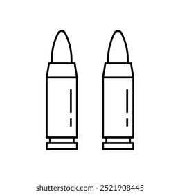 bullets icon. Outline style design isolated on white background