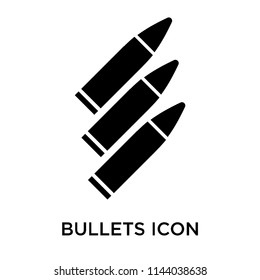 Bullets icon vector isolated on white background for your web and mobile app design, Bullets logo concept