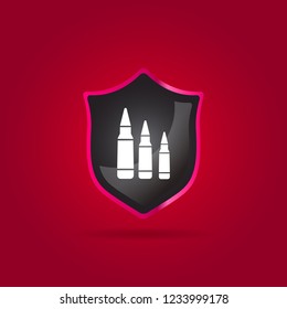 bullets icon. war sign