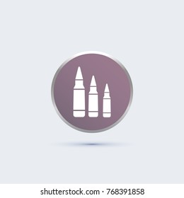 bullets icon. war sign