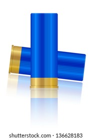 Bullets isolated on a white background.