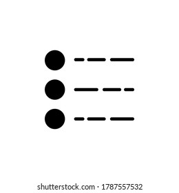 bullets list icon. application icon. perfect for logo, website, application, presentation and more product. icon design solid style