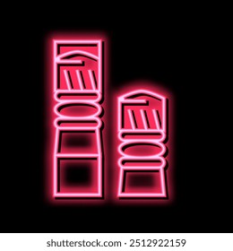 bullets for pneumatic weapon neon light sign vector. bullets for pneumatic weapon illustration