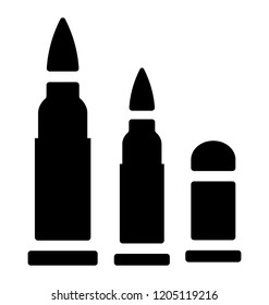 Bullets Set Shoot By Gun Stock Vector (Royalty Free) 1205119216 ...