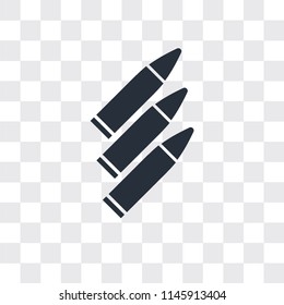 Bullets vector icon isolated on transparent background, Bullets logo concept