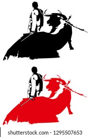 Bullfighting Illustration Signs