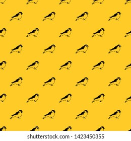 Bullfinch pattern seamless vector repeat geometric yellow for any design