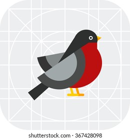 Bullfinch vector icon