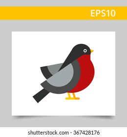 Bullfinch vector icon