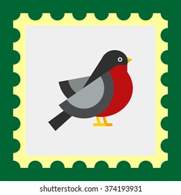 Bullfinch vector icon