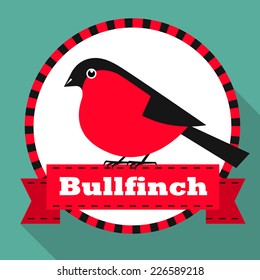 Bullfinch. Vector illustration.